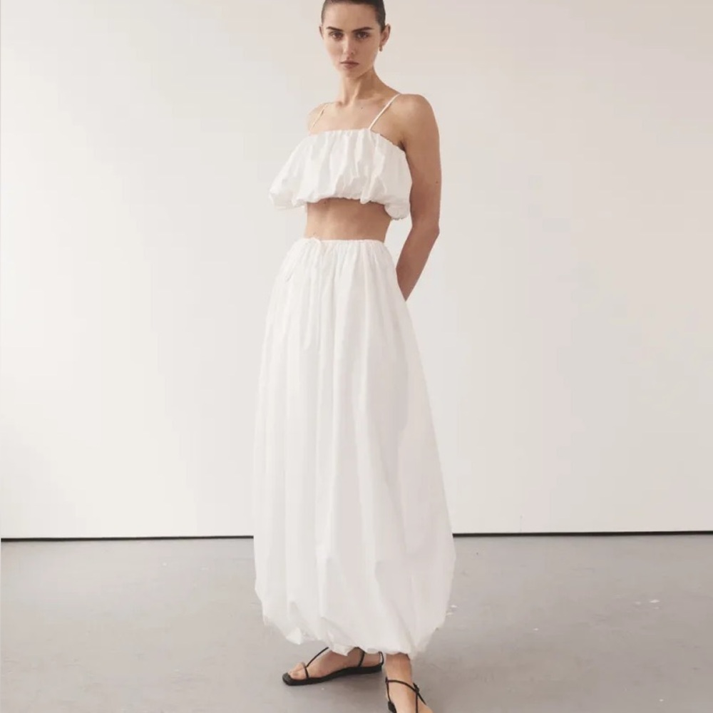 DISSH White Balloon-Hem Skirt Monty - Picture 3 of 6